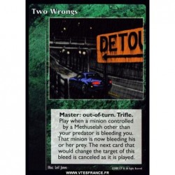 Two Wrongs - Master / Promo...